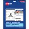 Avery Glossy Clear Wraparound Labels with Sure Feed, 2-3/8" x 8"